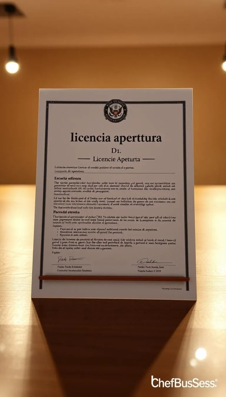 licencia de apertura