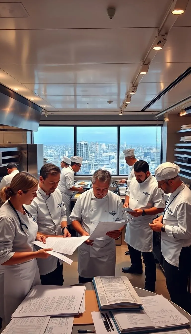 rol de profesionales en la apertura de un restaurante