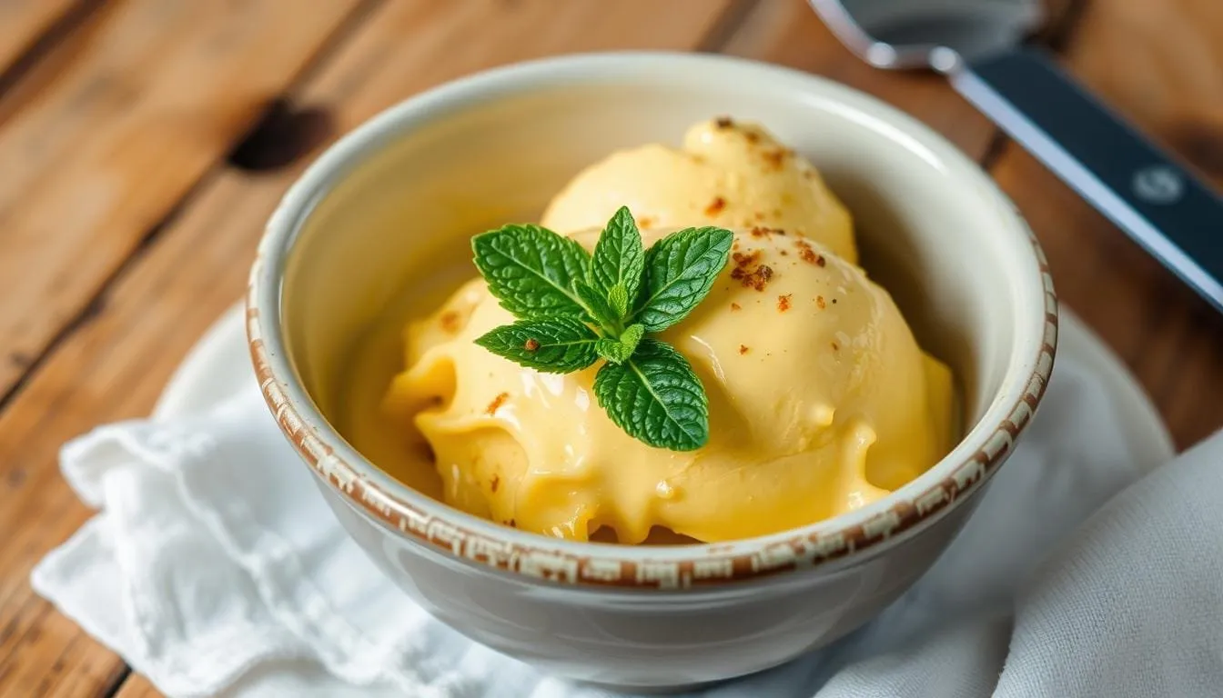 Helado de crema catalana