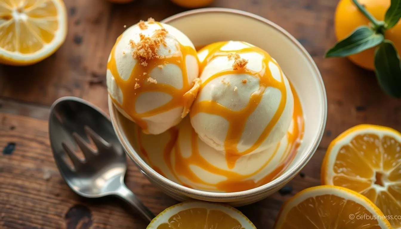 helado de crema catalana