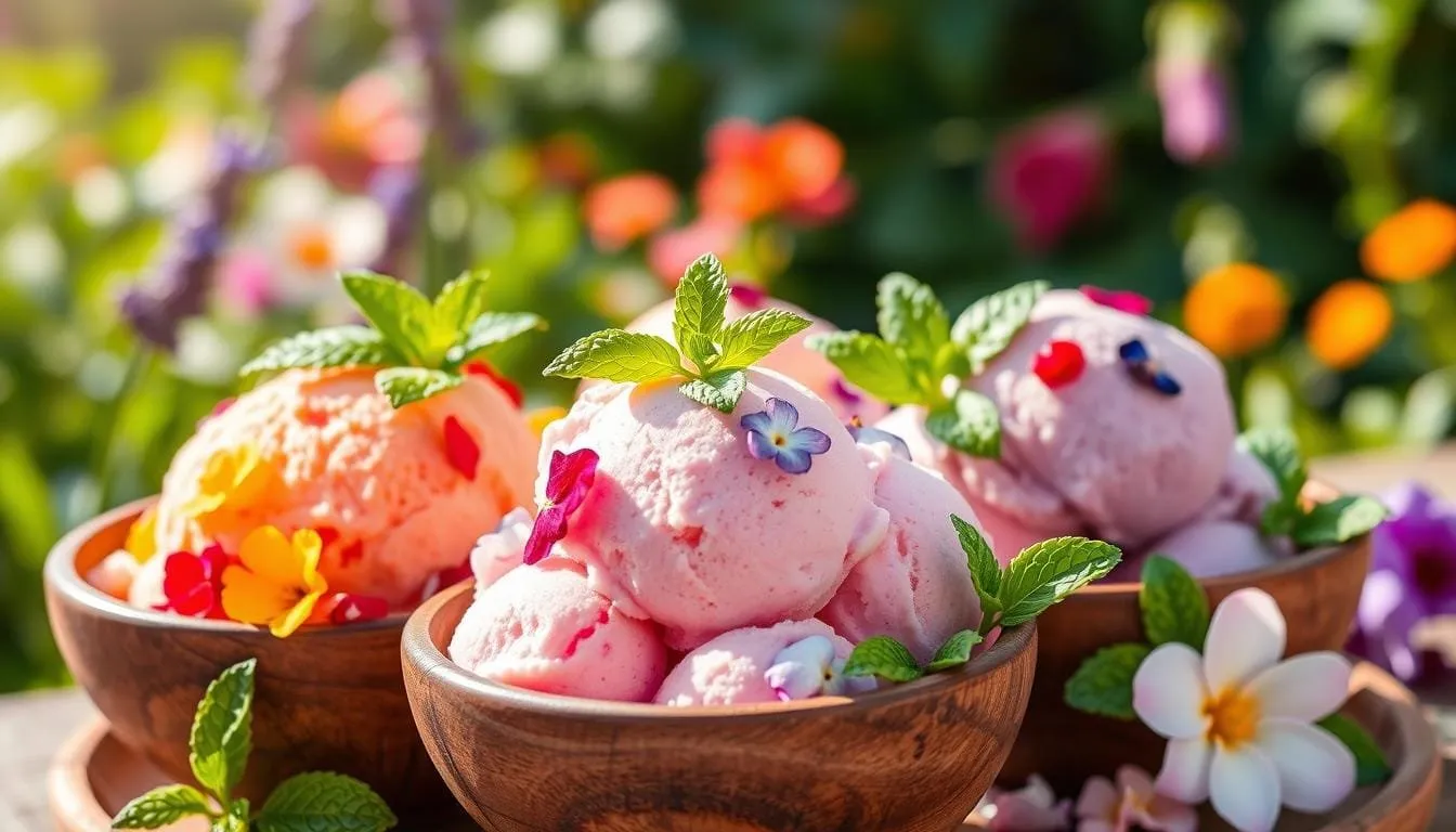 helados naturales de flores