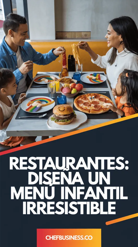 Menú infantil para restaurantes