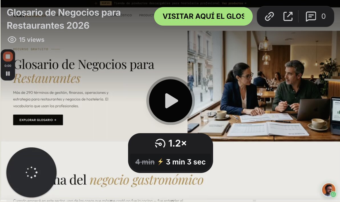 Glosario de Negocios para Restaurantes