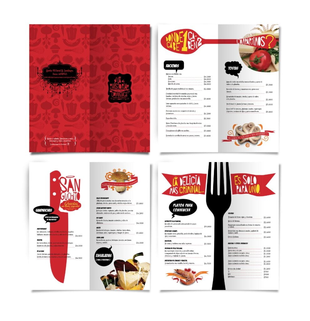 Diseño de Menús para Restaurantes
