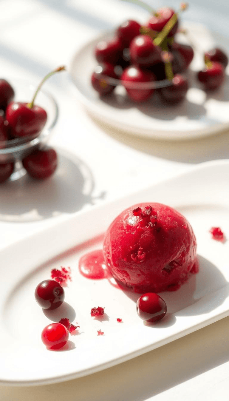 Sorbete de cereza amarga - amarena