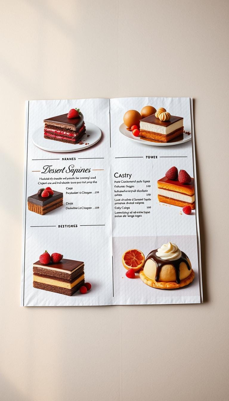 Crea una carta de postres que impulse las ventas
