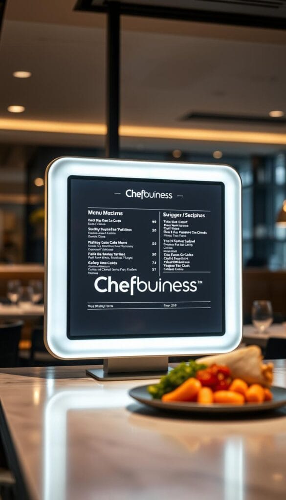 Digitalización del menú